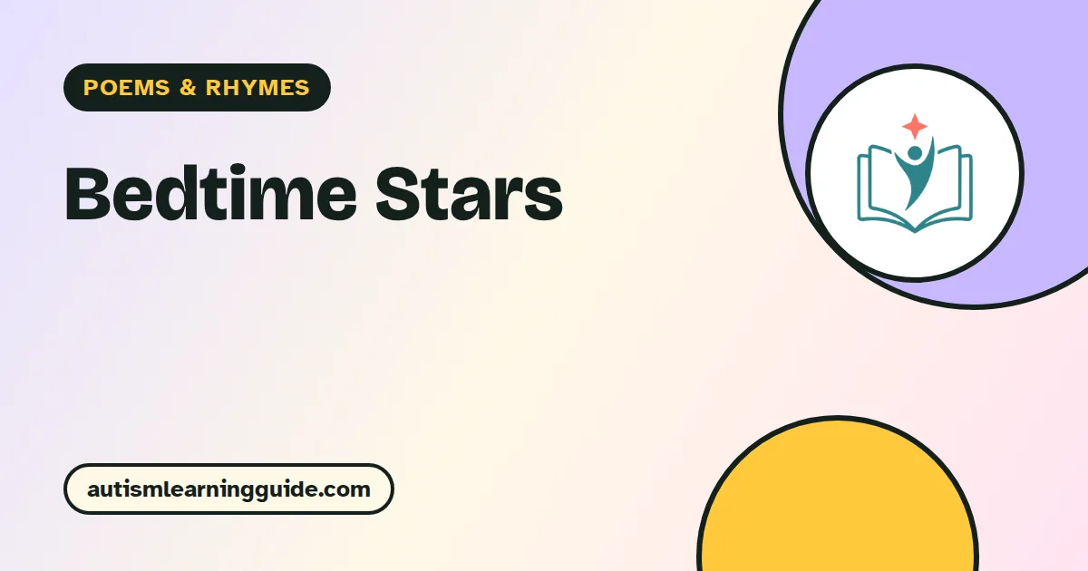 Bedtime Stars poem for kids