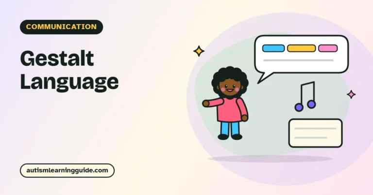 Child speaking in a script, illustrating gestalt language processing