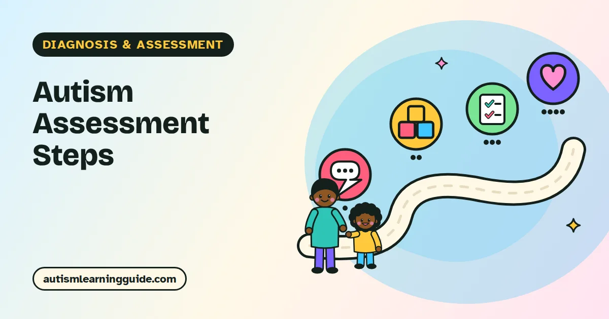 Clinician and toddler playing during an autism assessment