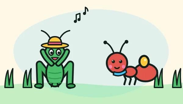 Picture from The Ant and the Grasshopper