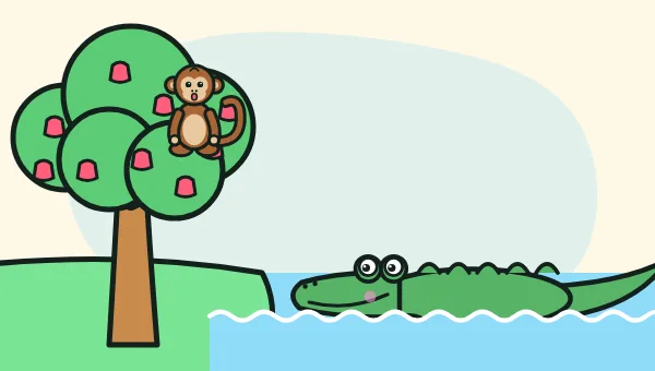 Picture from The Monkey and the Crocodile