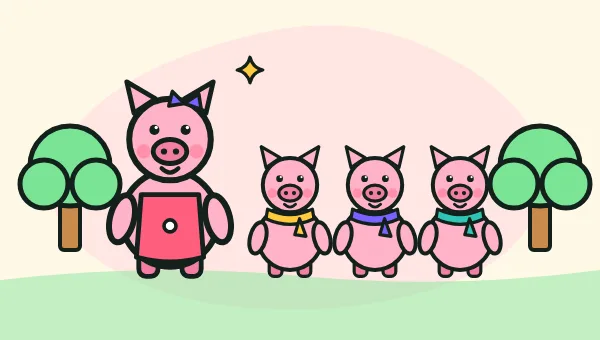 Picture from The Three Little Pigs