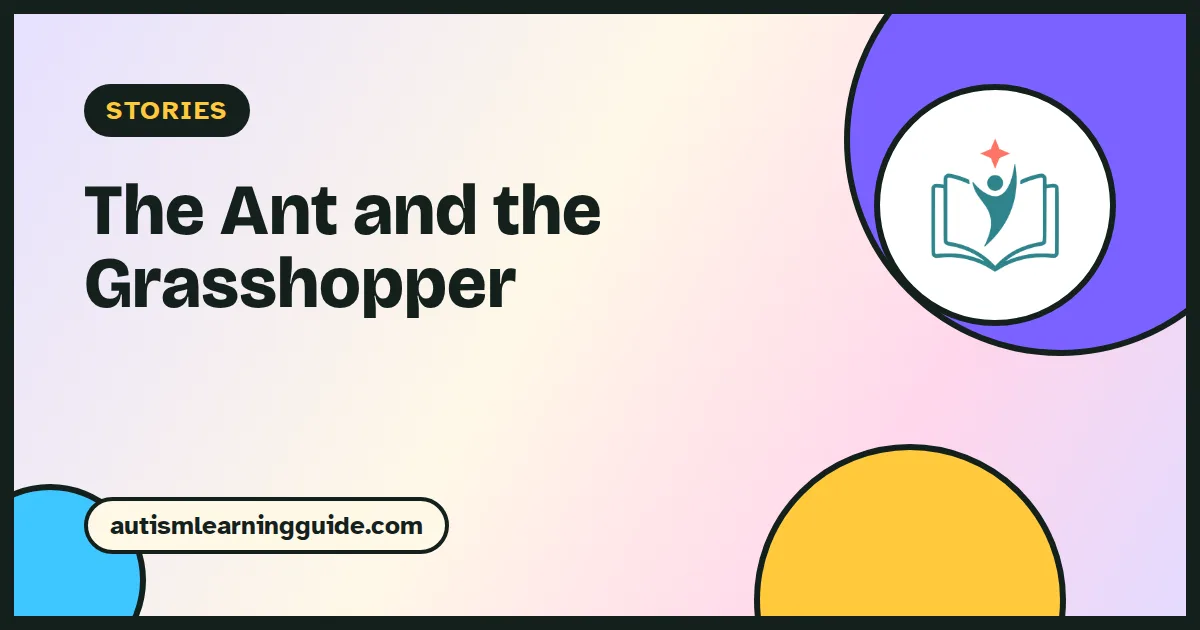 The Ant and the Grasshopper story for kids
