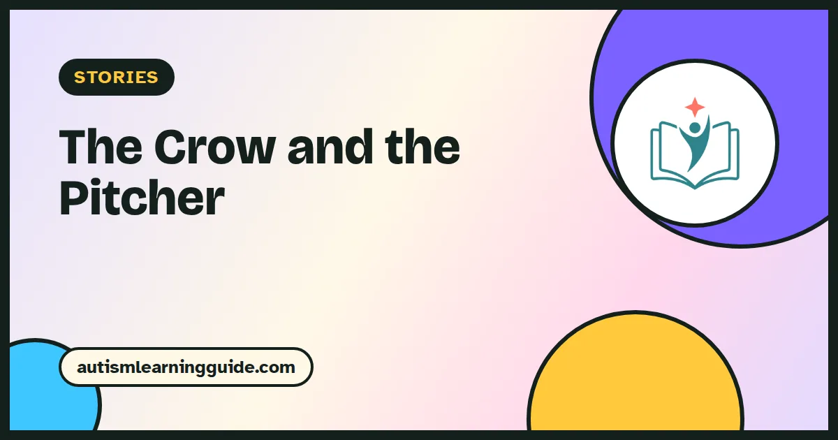 The Crow and the Pitcher story for kids